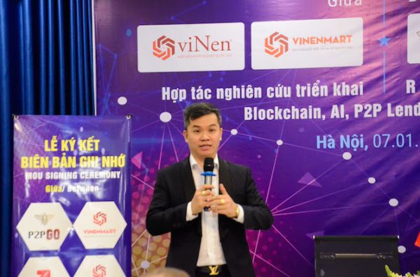 Lễ ký kết thoả thuận hợp tác giữa Vinen với đối tác của P2PGO tại Việt Nam về triển khai công nghệ Blockchain và E-Payment