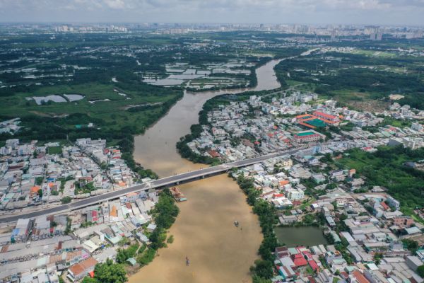 Bất động sản khu Nam TP HCM, thuộc huyện Nhà Bè, tháng 8/2023. Ảnh: Quỳnh Trần